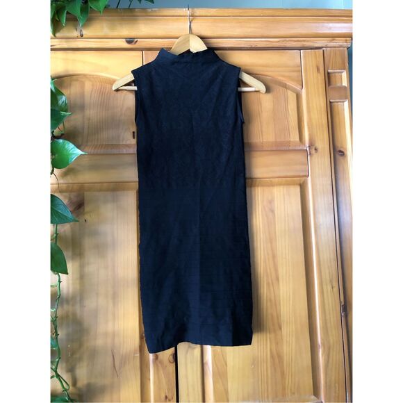 Bebe Sexy Lace Bodycon Mini Dress Size M-L Made In USA - Picture 2 of 14